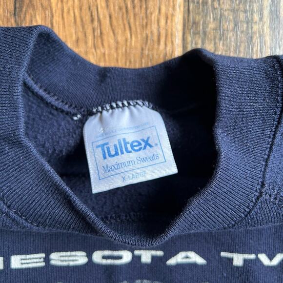 VTG 1991 Minnesota Twins World Series Champions Sweatshirt XL Tultex Logo 7 - Picture 4 of 5